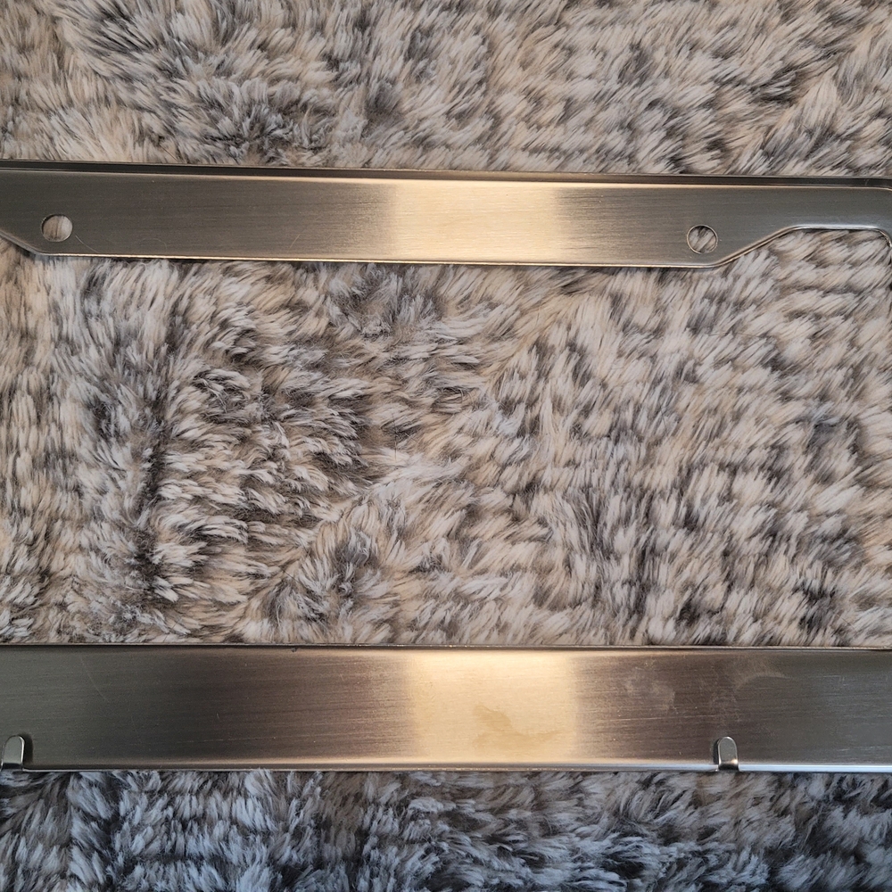 Red Rhinestone License Plate Frame Set - Picture 2 of 2